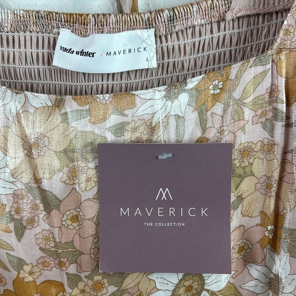 NWT•Vada Winter•Blythe Dress •Boho Floral - Picture 6 of 11